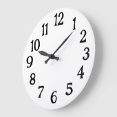 Horloge normale simple noir et blanc (Angle)