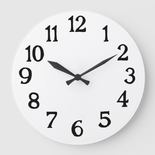 Horloge normale simple noir et blanc (Recto)