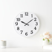 Horloge normale simple noir et blanc (Maison)