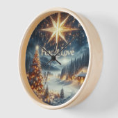 Horloge North Star Christmas Valley Winter Wonderland (Angle)