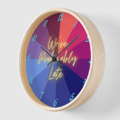 Horloge Nous sommes probablement en retard (Angle)