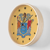 HORLOGE NOUVEAU DRAPEAU D'ÉTAT JERSEY (Angle)