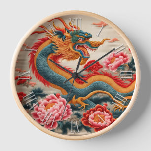 Horloge Nouvel An Chinois Dragon Zodiaque Anniversaire EmW