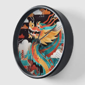 Horloge Nouvel An chinois mignon Dragon Zodiac Anniversair (Angle)