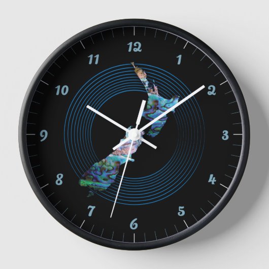 HORLOGE NOUVELLE-ZÉLANDE DE PAUA (Recto)