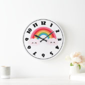 Horloge Nuage Arc-en-Ciel (Maison)