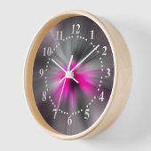 Horloge Nuances de pourpre (Angle)