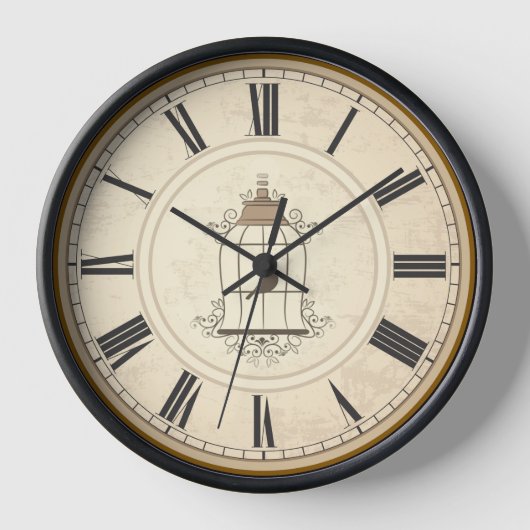 HORLOGE NUMÉRAUX ROMAINS ANTIQUE TEMPS RUSTIQUE (Recto)