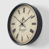 HORLOGE NUMÉRAUX ROMAINS ANTIQUE TEMPS RUSTIQUE (Angle)