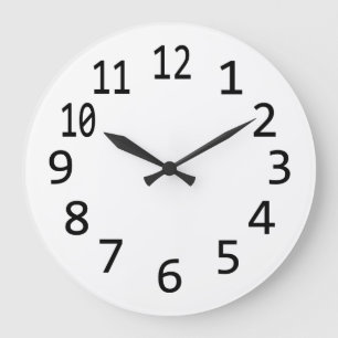 Horloge numérique blanche pour concevoir votre pr