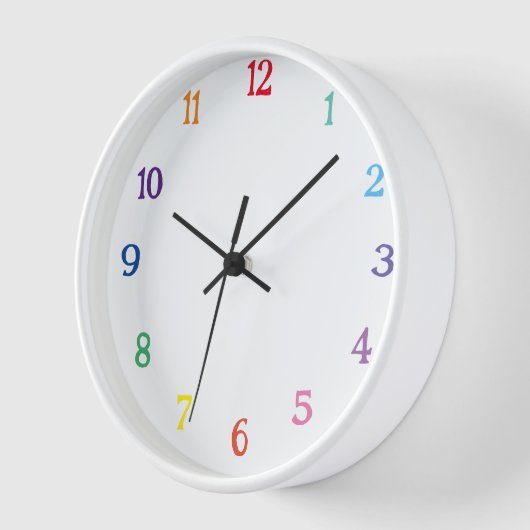 Horloge numéro de couleur (Angle)