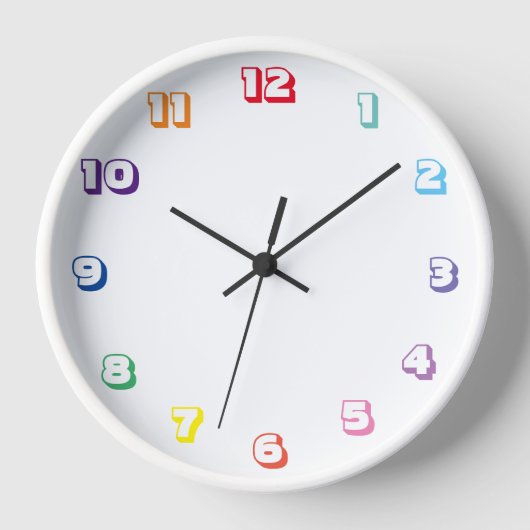 Horloge numéro de couleur (Recto)