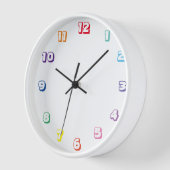 Horloge numéro de couleur (Angle)