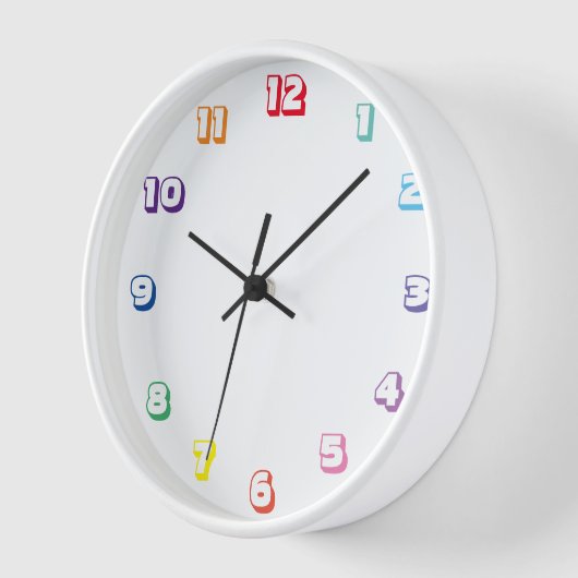 Horloge numéro de couleur (Angle)