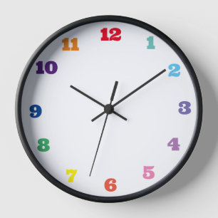 Horloge numéro de couleur