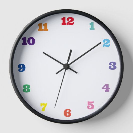 Horloge numéro de couleur (Recto)
