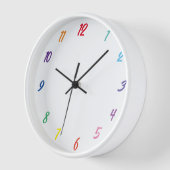 Horloge numéro de couleur (Angle)