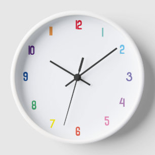 Horloge numéro de couleur