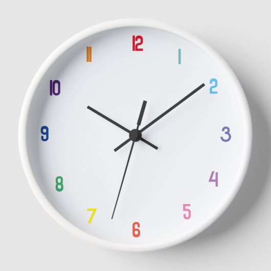 Horloge numéro de couleur (Recto)