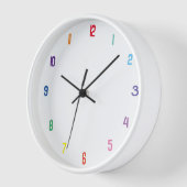 Horloge numéro de couleur (Angle)