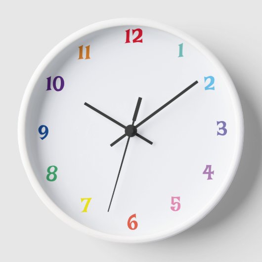 Horloge numéro de couleur (Recto)