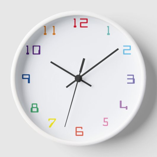 Horloge numéro de couleur (Recto)