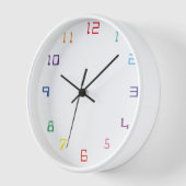 Horloge numéro de couleur (Angle)