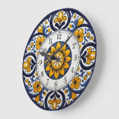Horloge numérotée Talavera (Angle)