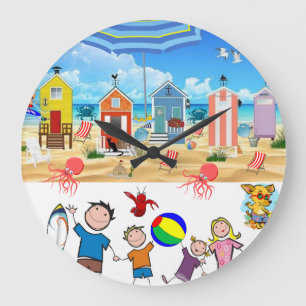 Horloge Octopique Plage