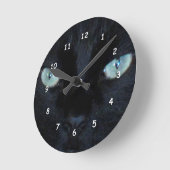 Horloge - Oeil de chat vert (Angle)