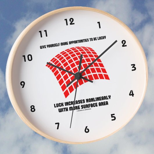 Horloge Offrez-vous des opportunités de la chance Surface 