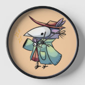 Horloge Oiseau masqué (Recto)