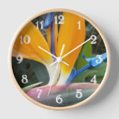 Horloge Oiseau tropical du Paradis Plante Floral (Recto)