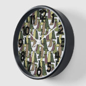 Horloge Oiseaux de Camouflage (Angle)