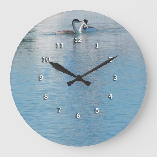 Horloge - oiseaux de rivage dans le port (Recto)