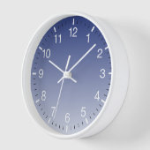 Horloge Ombre bleue moderne (Angle)