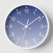 Horloge Ombre bleue moderne (Recto)