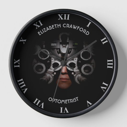 Horloge Ophtalmologiste Opticien Testament Vision Optométr (Recto)