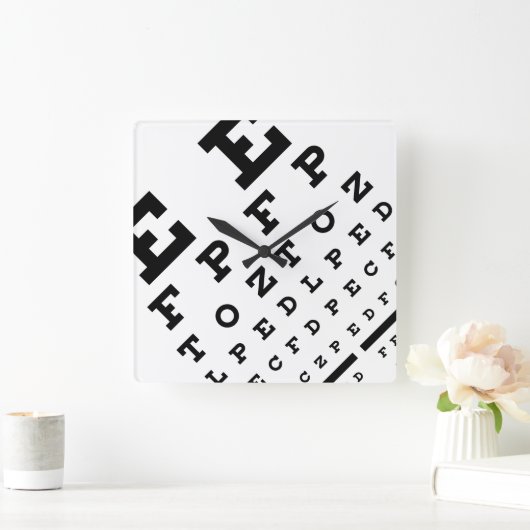 Horloge Optométriste Eyechart (Maison)