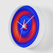 Horloge orange et bleu (Angle)