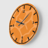 Horloge orange funky (Angle)