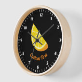 Horloge Orange Slice (Angle)