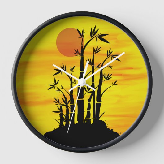 Horloge Oriental Bamboo Sunset (Recto)