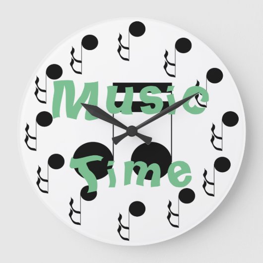 Horloge orientée musicale de décor de temps de (Recto)