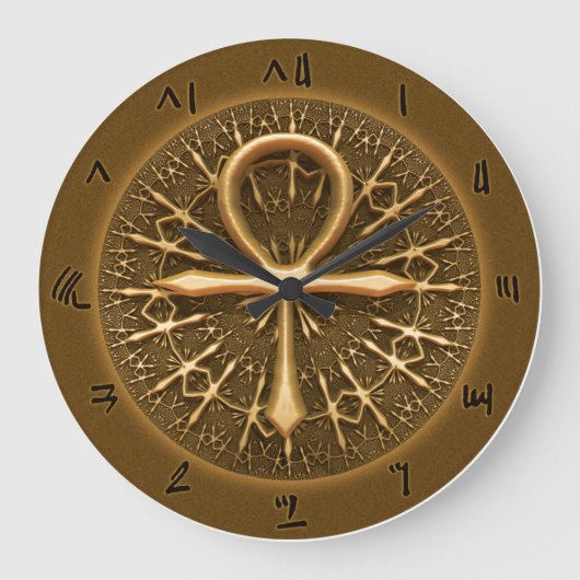HORLOGE - ORNAMENT D'OR DE L'ÉGYPTIEN ANKH (Recto)