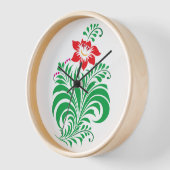 Horloge Ornamental Floral Flower Design – Elegant (Angle)