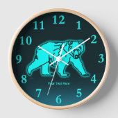 Horloge Ours bleu Kodiak (Recto)