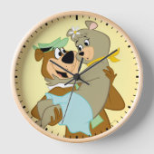 Horloge Ours de Yogi portant un ours de Cindy (Recto)
