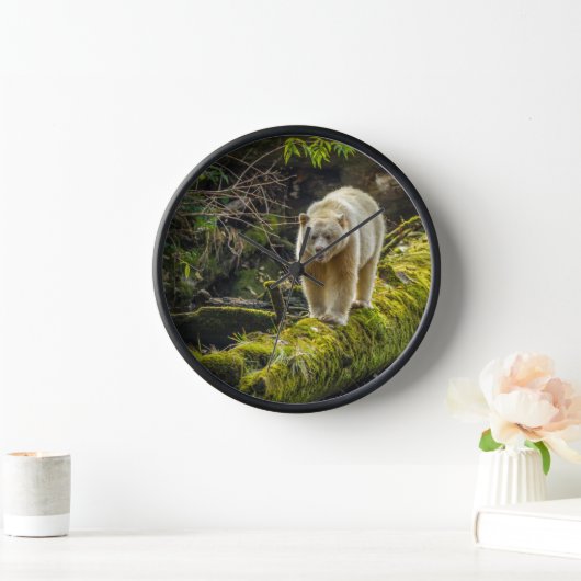 Horloge Ours d'esprit blanc | Colombie-Britannique, Canada (Maison)
