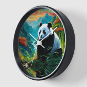 Horloge Ours Panda dans les nuages (Angle)